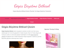 Tablet Screenshot of gogusbuyutmebitkisel.com